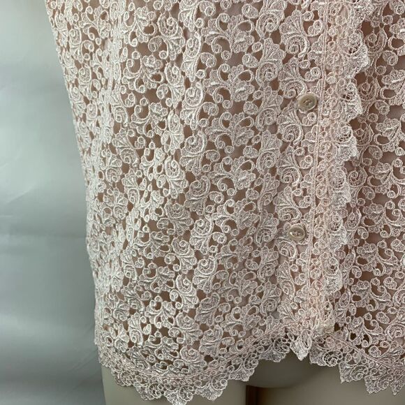 Sandra Rotay for San Andre crocheted lace blouse - Picture 3 of 6